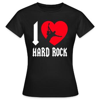 Hardrock - Frauen T-Shirt - Schwarz - Vorne - AI Model Female 172 dark (172cm)