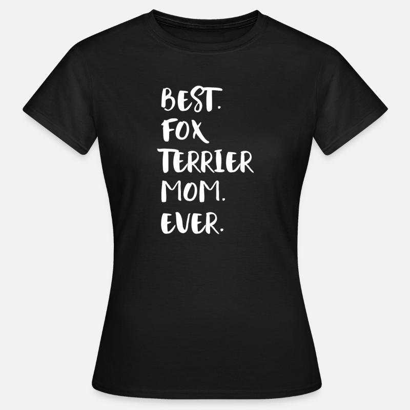Fox Terrier Fox Terrier - Dame-T-shirt - sort