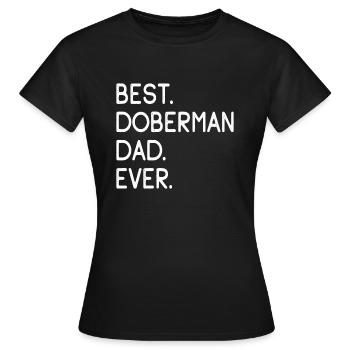Doberman Doberman - T-shirt Femme - noir - Devant - AI Model Female 172 dark (172cm)