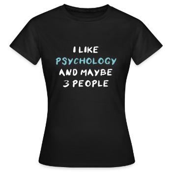 Psychologie - T-shirt Femme - noir - Devant - AI Model Female 172 dark (172cm)