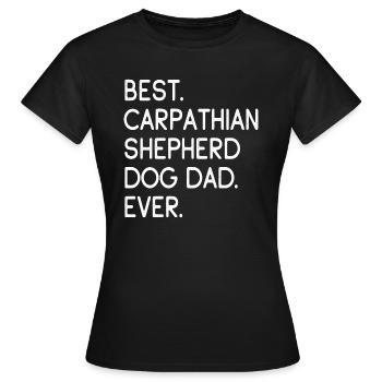 Chien de berger des Carpates Papa - T-shirt Femme - noir - Devant - AI Model Female 172 dark (172cm)