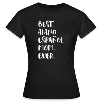 Alano Español Maman - T-shirt Femme - noir - Devant - AI Model Female 172 dark (172cm)