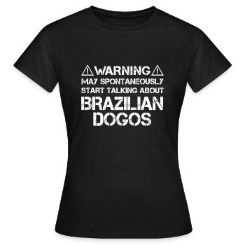 Brazilian Dogo - Frauen T-Shirt - Schwarz - Vorne - AI Model Female 172 dark (172cm)