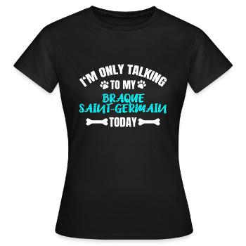 Braque Saint-Germain - T-shirt Femme - noir - Devant - AI Model Female 172 dark (172cm)