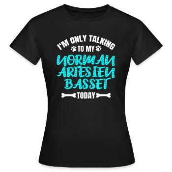 Norman Artesien Basset - T-shirt Femme - noir - Devant - AI Model Female 172 dark (172cm)