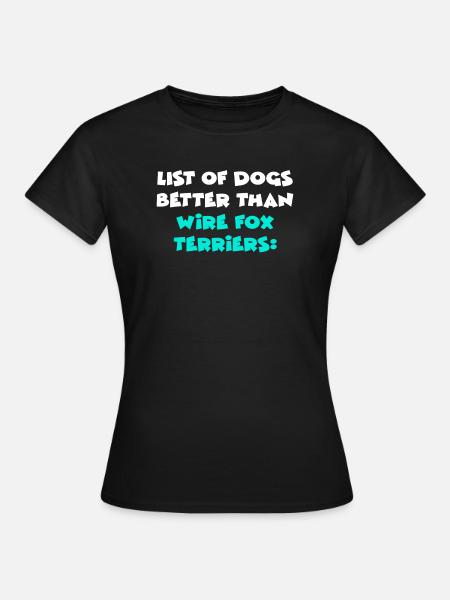 Wire Fox Terriers - Frauen T-Shirt - Schwarz