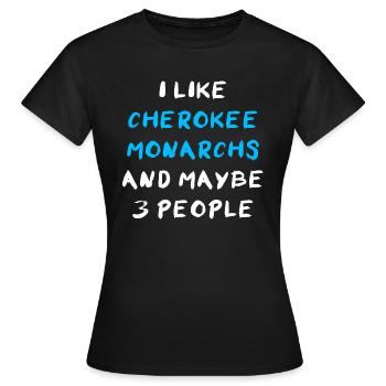 Cherokee Monarch - Frauen T-Shirt - Schwarz - Vorne - AI Model Female 172 dark (172cm)