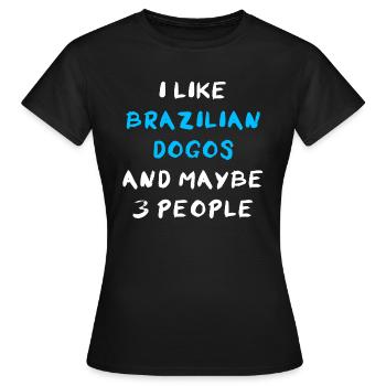 Brazilian Dogo - Frauen T-Shirt - Schwarz - Vorne - AI Model Female 172 dark (172cm)