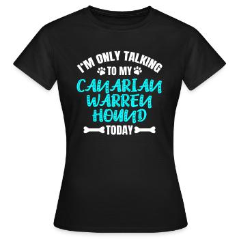 Chien de Garde des Canaries - T-shirt Femme - noir - Devant - AI Model Female 172 dark (172cm)