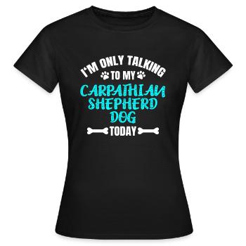 Chien de berger des Carpates - T-shirt Femme - noir - Devant - AI Model Female 172 dark (172cm)