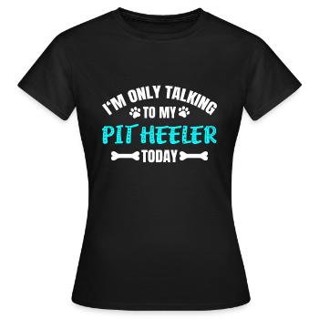 Pit Heeler - Women's T-Shirt - black - Front - AI Model Female 172 dark (172cm)