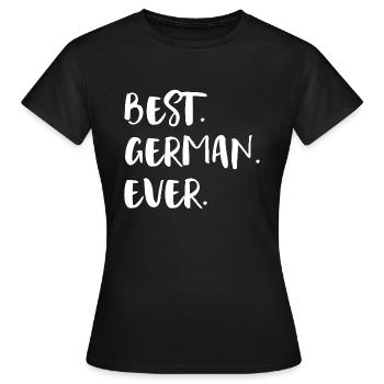 Le meilleur allemand de tous les temps Beste Deutsche Staatsbürgerin - T-shirt Femme - noir - Devant - AI Model Female 172 dark (172cm)