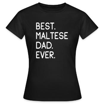 Malteser Maltese - Women's T-Shirt - black - Front - AI Model Female 172 dark (172cm)