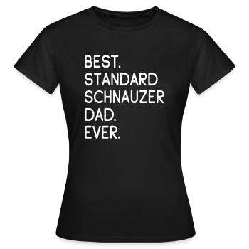 Standard Schnauzer - T-shirt Femme - noir - Devant - AI Model Female 172 dark (172cm)