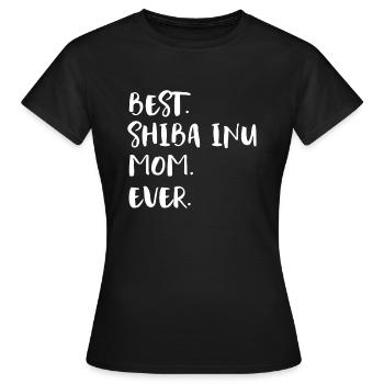 Shiba Inu - T-shirt Femme - noir - Devant - AI Model Female 172 dark (172cm)