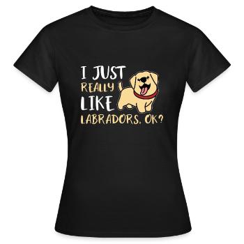 Labs - Women's T-Shirt - black - Front - AI Model Female 172 dark (172cm)
