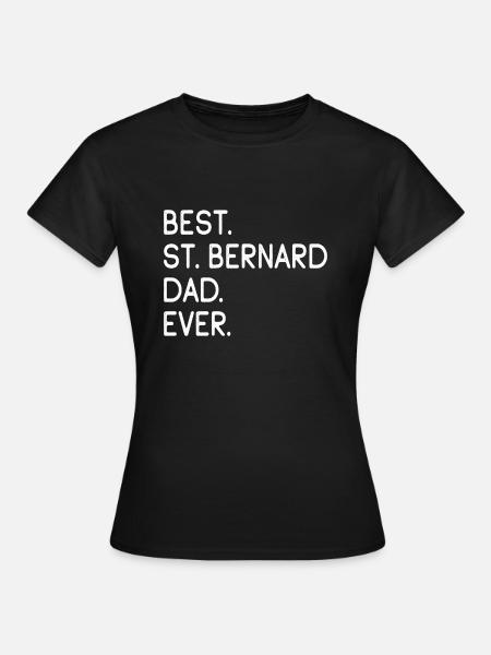 Bernhardiner St. Bernhardshund St. Bernard - Maglietta da donna - nero