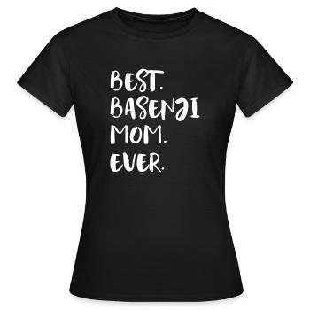 Basenji - Frauen T-Shirt - Schwarz - Vorne - AI Model Female 172 dark (172cm)