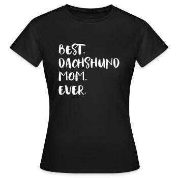 Dackel Teckel Dachshund - Women's T-Shirt - black - Front - AI Model Female 172 dark (172cm)