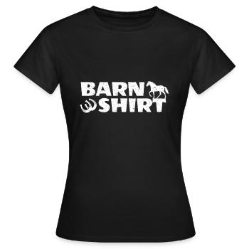 horse owner horse stable riding stable shirt - Women's T-Shirt - black - Front - AI Model Female 172 dark (172cm)