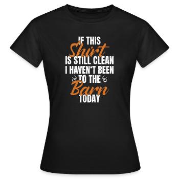 Horse Owner Stable Shirt Horse Stable Horse Manure - Women's T-Shirt - black - Front - AI Model Female 172 dark (172cm)