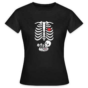 grossesse - T-shirt Femme - noir - Devant - AI Model Female 172 dark (172cm)