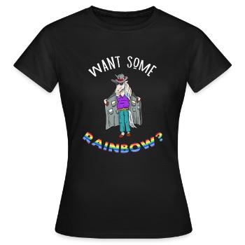 UniCorn Unicorn Dealer Drugs Gras M coka deal new - Women's T-Shirt - black - Front - AI Model Female 172 dark (172cm)