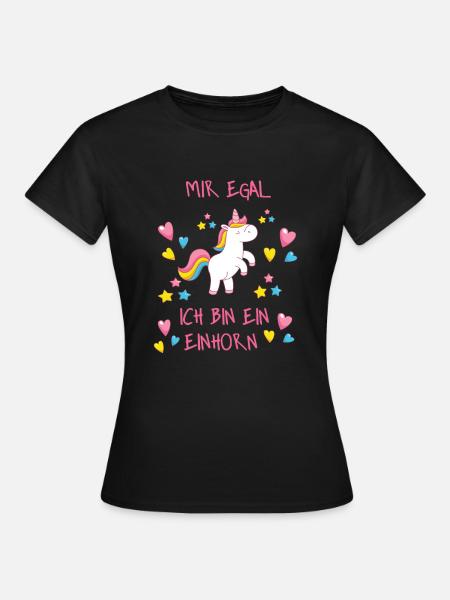Mir egal - Frauen T-Shirt - Schwarz
