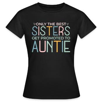 Promu à la tante - T-shirt Femme - noir - Devant - AI Model Female 172 dark (172cm)