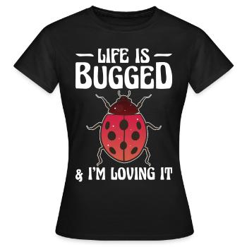 Insekten - Frauen T-Shirt - Schwarz - Vorne - AI Model Female 172 dark (172cm)