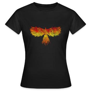 Phœnix - T-shirt Femme - noir - Devant - AI Model Female 172 dark (172cm)
