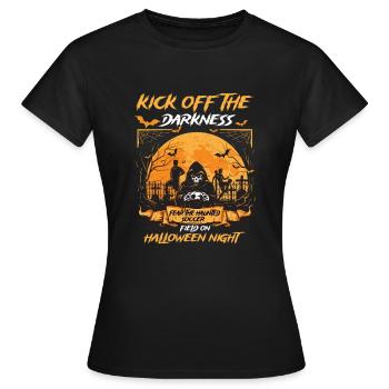 Funny & Spooky Soccer Halloween Edition - T-shirt Femme - noir - Devant - AI Model Female 172 dark (172cm)
