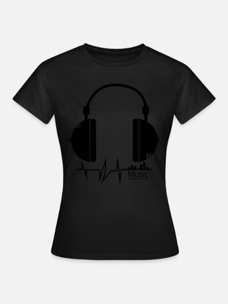 Musik - Musik - Frauen T-Shirt - Schwarz