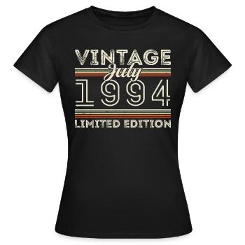 Juli 1994 Juli Geburtstagsgeschenk Juli 1994 - Frauen T-Shirt - Schwarz - Vorne - AI Model Female 172 dark (172cm)