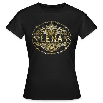 Lena - T-shirt Femme - noir - Devant - AI Model Female 172 dark (172cm)
