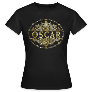 Oscar - Frauen T-Shirt - Schwarz - Vorne - AI Model Female 172 dark (172cm)