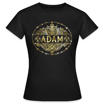 Adam - Women's T-Shirt - black - Front - AI Model Female 172 dark (172cm)