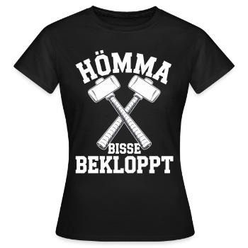 Rhénanie-du-Nord-Westphalie Rhénanie-du-Nord-Westphalie Rhénanie-du-Nord-Westphalie Allemagne Ruhrpott - T-shirt Femme - noir - Devant - AI Model Female 172 dark (172cm)