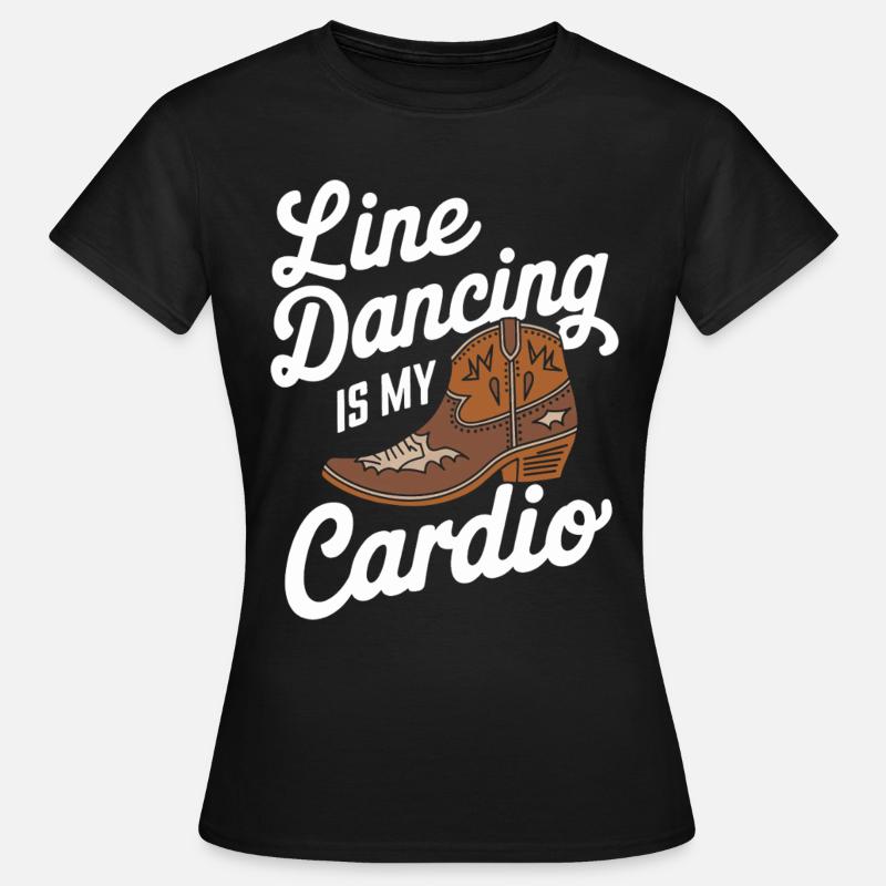 Line Dancing Dancing Dancers - Women's T-Shirt - black