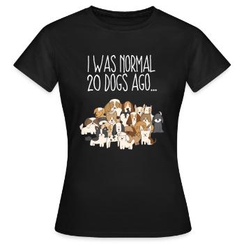 Amoureux des chiens - T-shirt Femme - noir - Devant - AI Model Female 172 dark (172cm)