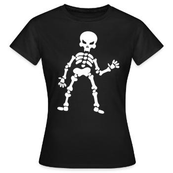 skeleton - Women's T-Shirt - black - Front - AI Model Female 172 dark (172cm)