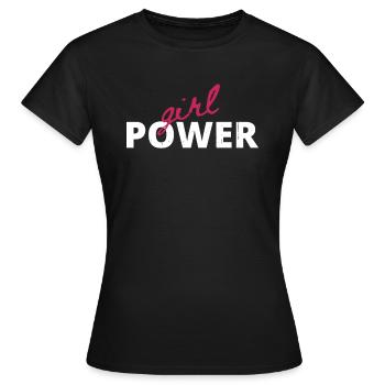Girl power femmes pouvoir dire - T-shirt Femme - noir - Devant - AI Model Female 172 dark (172cm)