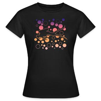 Diving - Frauen T-Shirt - Schwarz - Vorne - AI Model Female 172 dark (172cm)