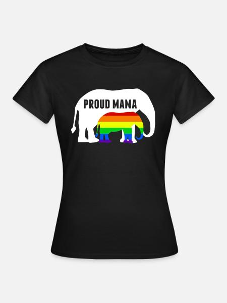 Trotse LGBT Mama Gay Pride - Vrouwen T-shirt - zwart
