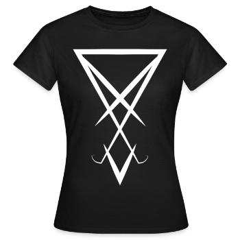 Symbole Lucifer - T-shirt Femme - noir - Devant - AI Model Female 172 dark (172cm)