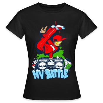 Breakdance B-Boy Streetdance Design Hip Hop Danse - T-shirt Femme - noir - Devant - AI Model Female 172 dark (172cm)