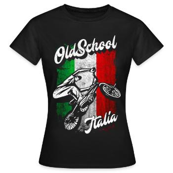 BMX - BMX Italie - BMX Italie - BMX Italia - T-shirt Femme - noir - Devant - AI Model Female 172 dark (172cm)