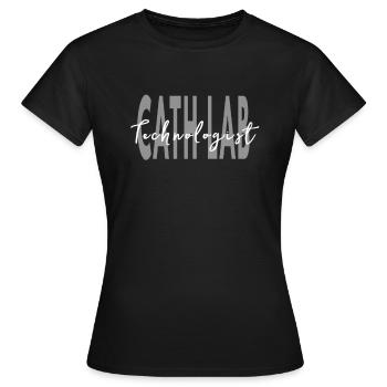 Cath Lab Technologist Rad MRI - Women's T-Shirt - black - Front - AI Model Female 172 dark (172cm)