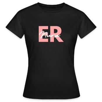 ER Nurse Emergency Room ICU - Women's T-Shirt - black - Front - AI Model Female 172 dark (172cm)