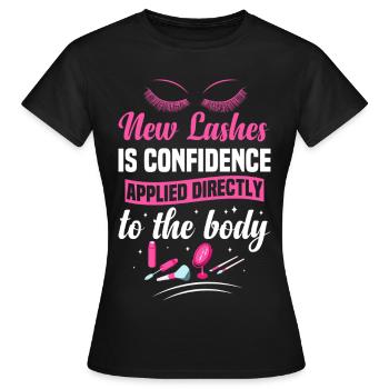  Eyelash Tech Cosmetologist Eyelash Technician - Women's T-Shirt - black - Front - AI Model Female 172 dark (172cm)